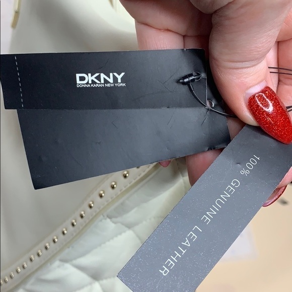 DKNY GANSVOORT LARGE HOBO BAG W/MINI STUDS - Picture 7 of 11